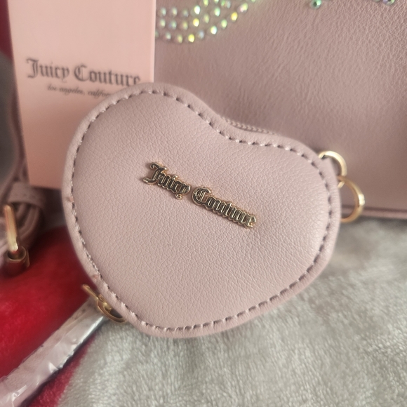 Juicy Couture Be Classic Satchel and coin purse- Dusty Blush - Picture 8 of 10